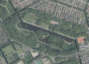 Luchtfoto van het Beatrixpark